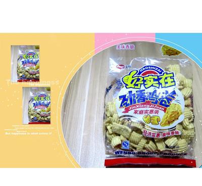 文博好實(shí)在勁香雞卷家庭實(shí)惠裝膨化食品