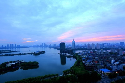 南昌青山湖日出 - 風(fēng)光, 城市 - 向陽(yáng)花xyh - 圖蟲攝影網(wǎng)