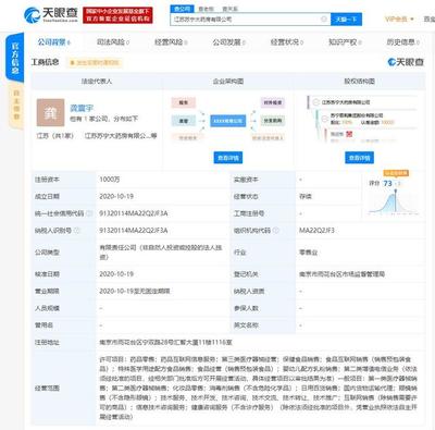蘇寧易購跨界布局醫(yī)藥領(lǐng)域 成立江蘇蘇寧大藥房，注冊資本1000萬